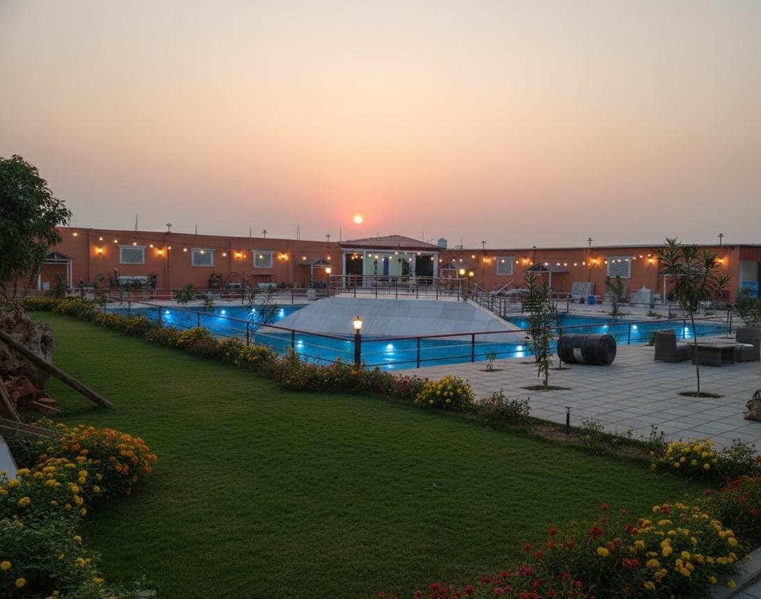 Devyani Resorts & Banquet Hall — Luxury Pool and Wedding Lawn View, Bewar, Mainpuri, Uttar Pradesh